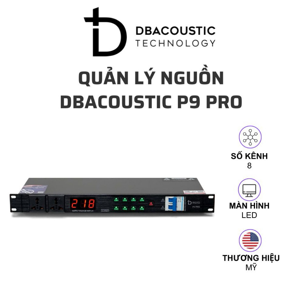 Quản lý nguồn DBacoustic P9 Pro