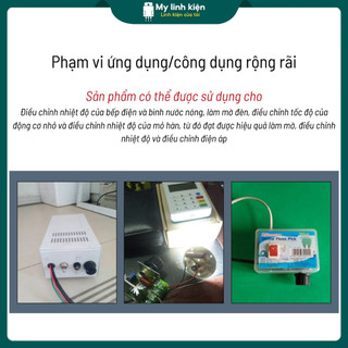 Dimmer 2000w 220V núm rời núm cố định điều chỉnh tốc độ chất lượng cao.