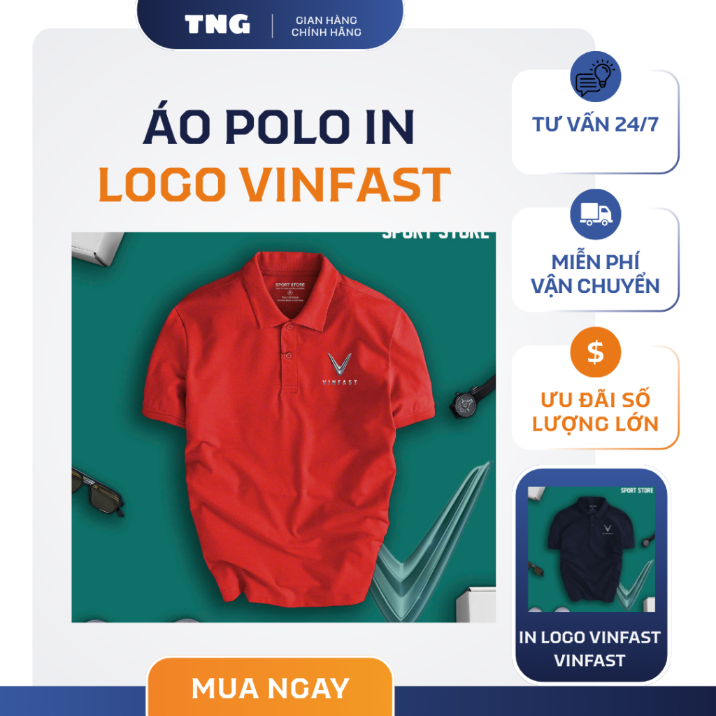 Áo polo VINFAST, áo thun in hình Vinfast sang trọng lịch lãm sang trọng dễ phối - TNG_