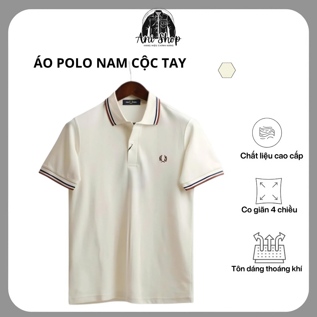 Áo Polo Fred Perry Chính Hãng - Áo Thun Nam Có Cổ Basic Cao Cấp Form Slim Fit | Anishop