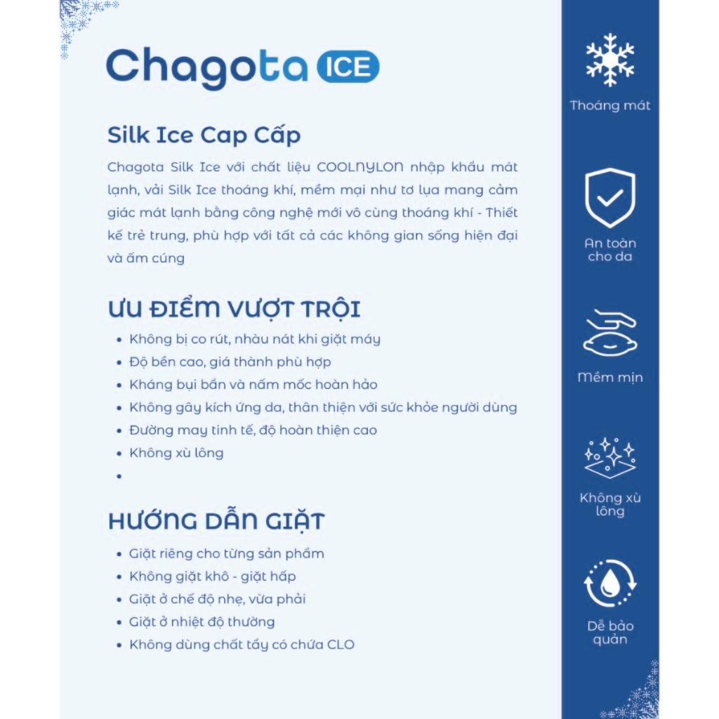 Bộ Chăn Gối 3 Món Silk Ice CHAGOTA, Công Nghệ Kháng Khuẩn, Vải Mềm Mát, Phong Cách Chuẩn Hàn | BigBuy360 - bigbuy360.vn
