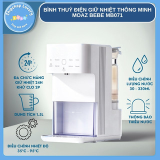 Bình thuỷ điện giữ nhiệt thông minh moaz bebe moaz bébé mb071 bảo hành chính hãng 12 tháng chipchop