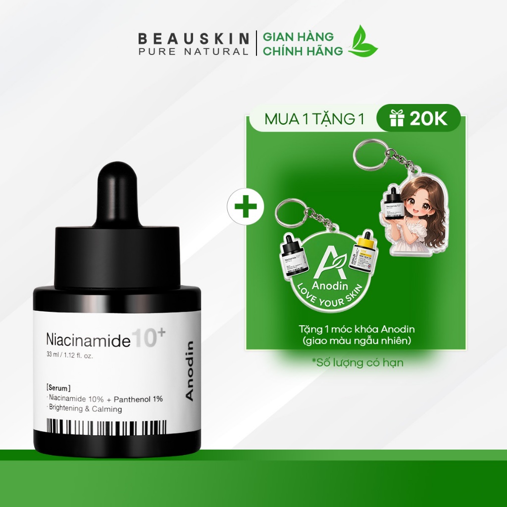 Serum làm trắng và thu nhỏ lỗ chân lông Anodin Niacinamide 10 Plus