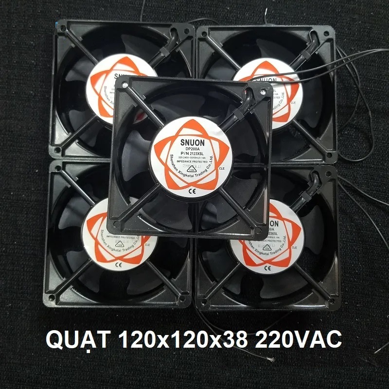 Quạt Tản Nhiệt 220V, Quạt Hút Gió 120x120mm , Quạt DP200A 120x120x38 220VAC