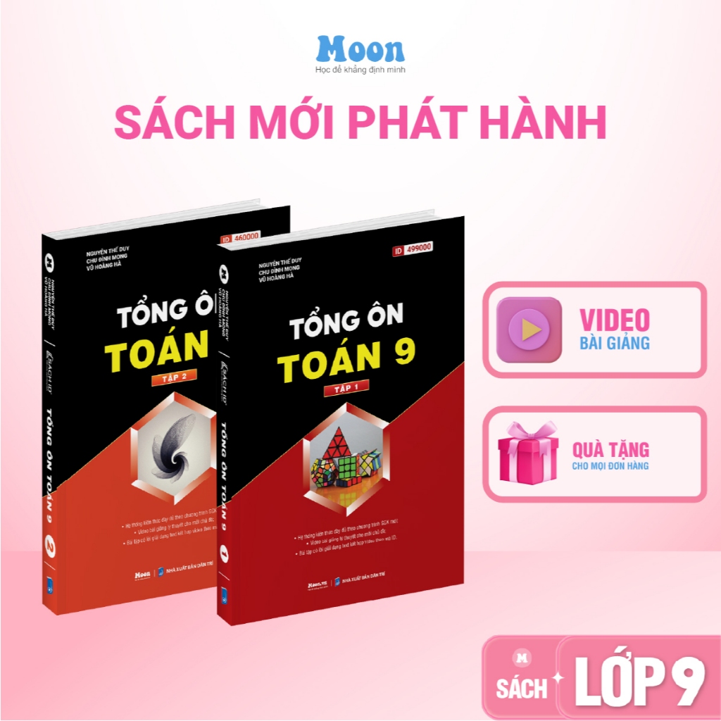 Toán 9 Chương trình mới : Sách toán 9 ôn thi vào 10, tổng ôn toán học lớp 9  | Sách ID