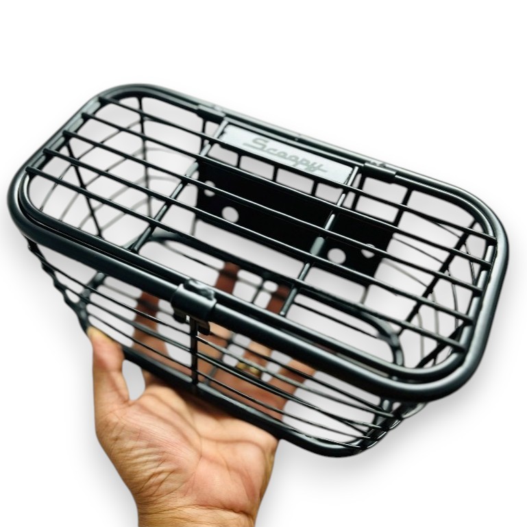 Rổ xe Scoopy 2019-2025 có nắp Sơn Tĩnh Điện dài 22cm rộng 12cm cao 12cm