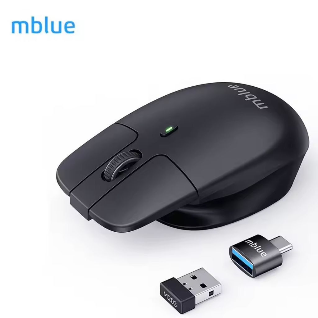 Chuột không dây công thái học MBLUE MEIZU M203, sạc Type-C
