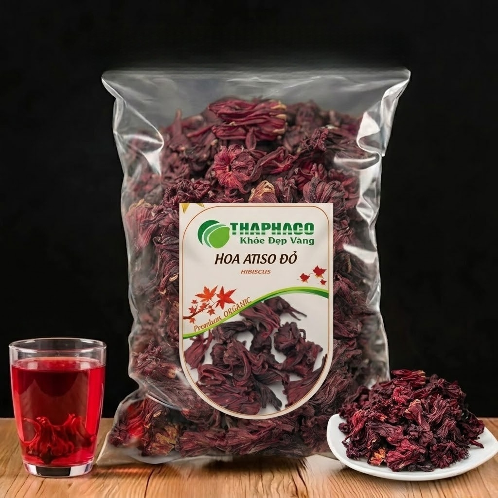 [Hàng Công Ty] Hoa atiso đỏ sấy khô [ Loai 1 ], Trà atiso đỏ, Hoa bụp giấm, Hoa hibiscus, Nguyên chấ
