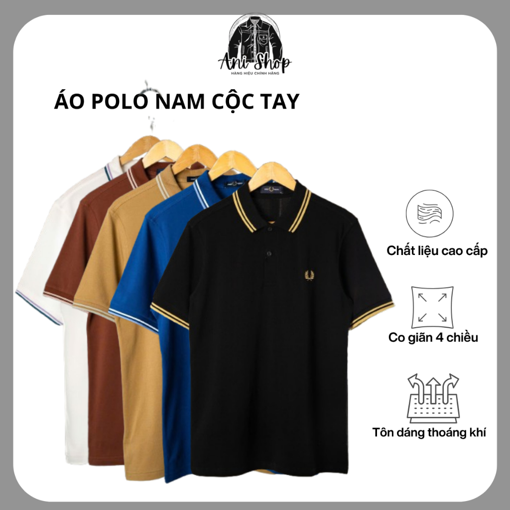 Áo Polo Fred Perry Nam Chính Hãng Viền Cổ Form Đẹp Co Giãn Thoáng Mát | Anishop