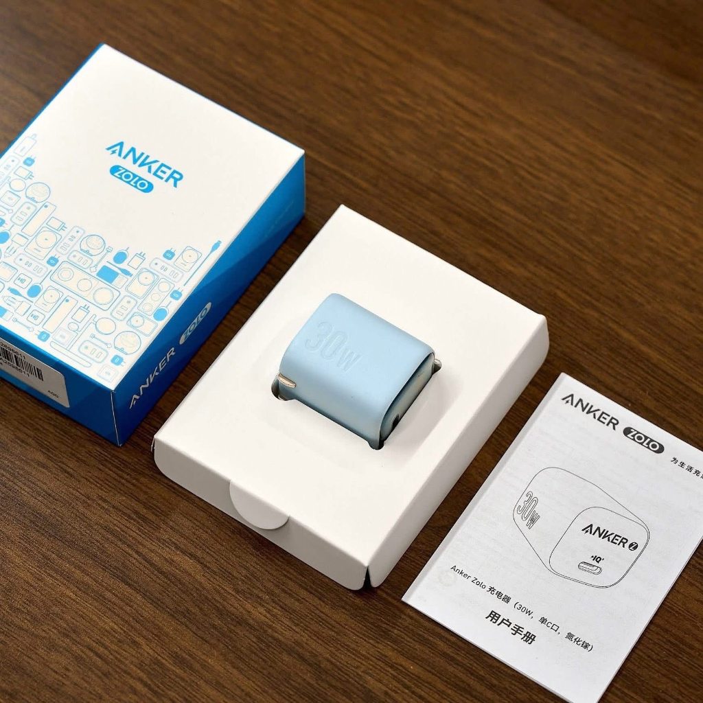 Củ sạc nhanh Anker Zolo 30W GaN - giao màu ngẫu nhiên - Mã F
