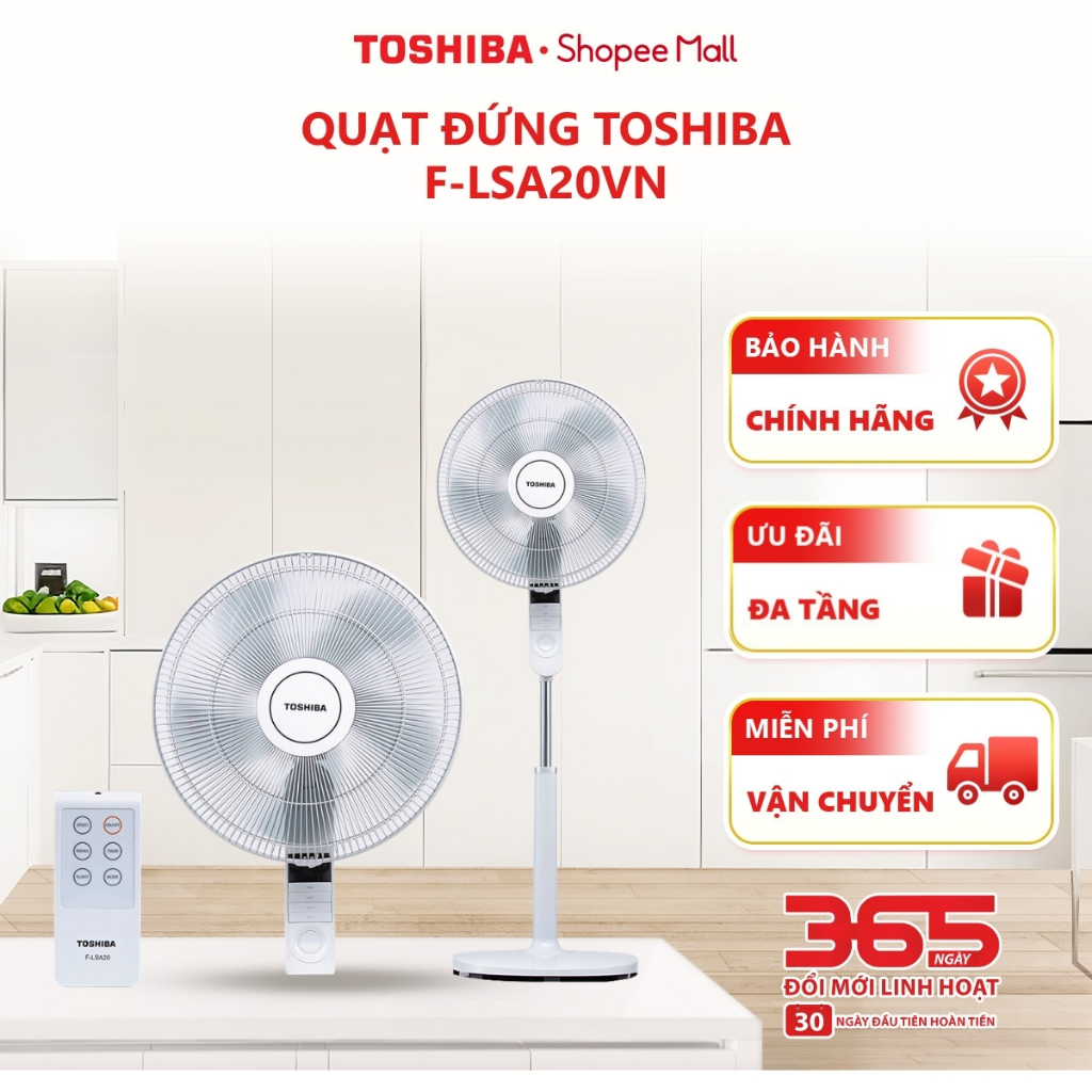 Quạt đứng Toshiba F-LSA20VN - Hàng chính hãng, bảo hành 12 |HỎA TỐC HCM|