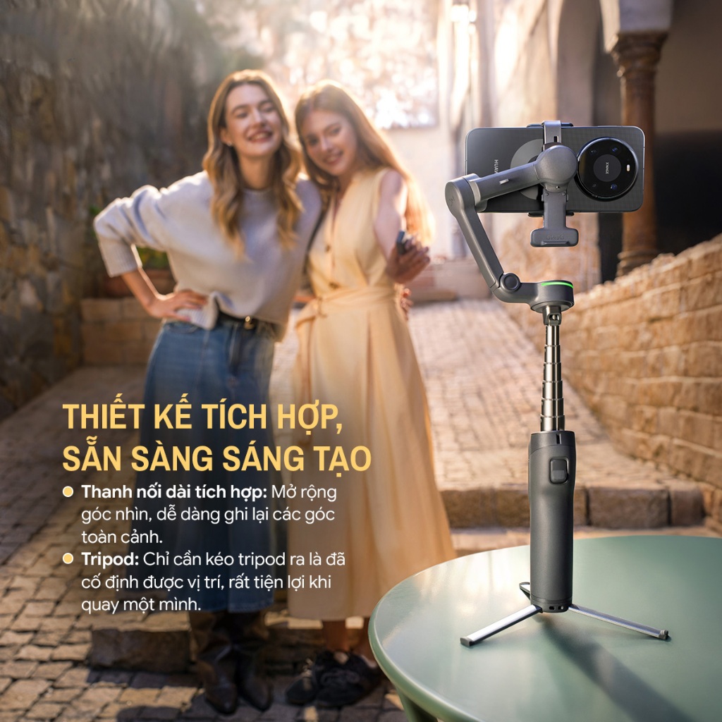 Gimbal chống rung điện thoại DJI Osmo Mobile 8P Chính hãng | Điều Khiển Từ Xa Chuyên Nghiệp | BigBuy360 - bigbuy360.vn