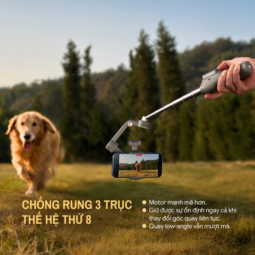 Gimbal chống rung điện thoại DJI Osmo Mobile 8P Chính hãng | Điều Khiển Từ Xa Chuyên Nghiệp | BigBuy360 - bigbuy360.vn