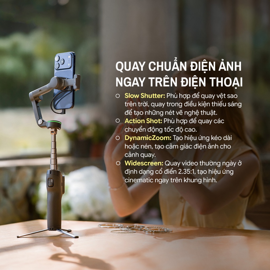 Gimbal chống rung điện thoại DJI Osmo Mobile 8P Chính hãng | Điều Khiển Từ Xa Chuyên Nghiệp | BigBuy360 - bigbuy360.vn