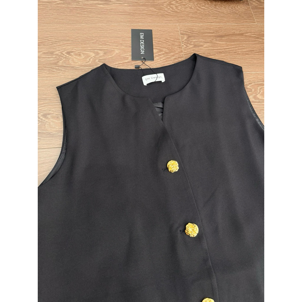 [EM CHIC] Set vest dáng xuông thiết kế thanh lịch sang chảnh ( tặng kèm đai ) | BigBuy360 - bigbuy360.vn