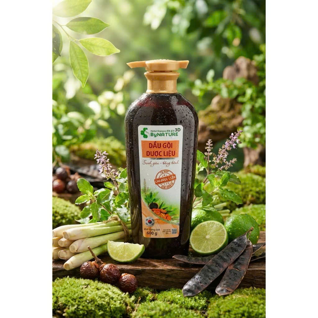 Dầu Gội Dược Liệu ByNature Siêu Mềm Mượt 600g