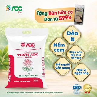Gạo thơm adc đặc biệt - dẻo ngọt mềm cơm - túi 5kg, 10kg
