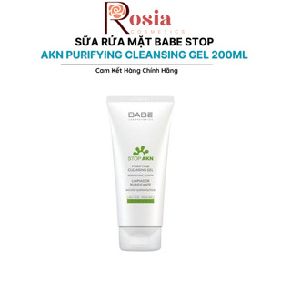 Sữa Rửa Mặt Babe Stop Akn Purifying Cleansing Gel 200ml Cho Da Mụn - Rosia Cosmetics