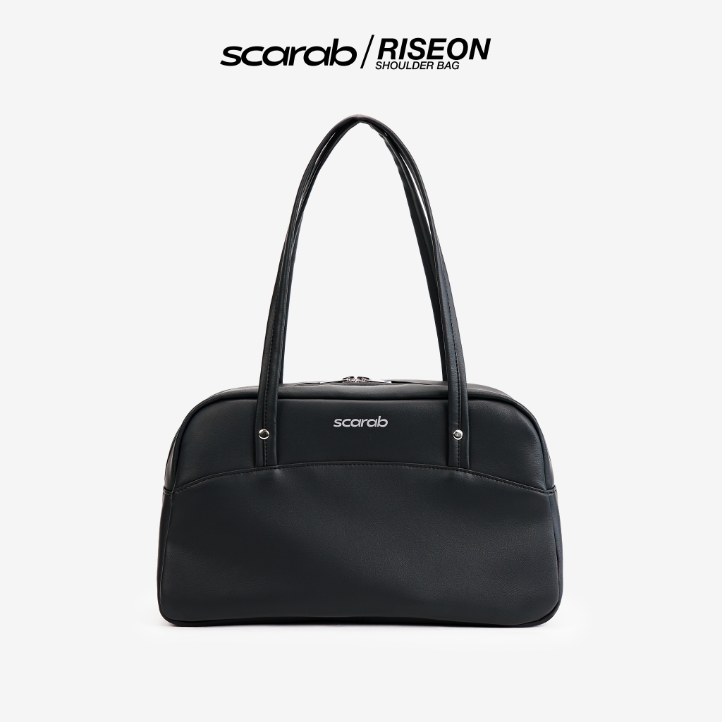 [CÓ SẴN] Túi xách đeo vai SCARAB RISEON BLACK thời trang nam nữ đựng vừa Laptop 13", đồ trang điểm