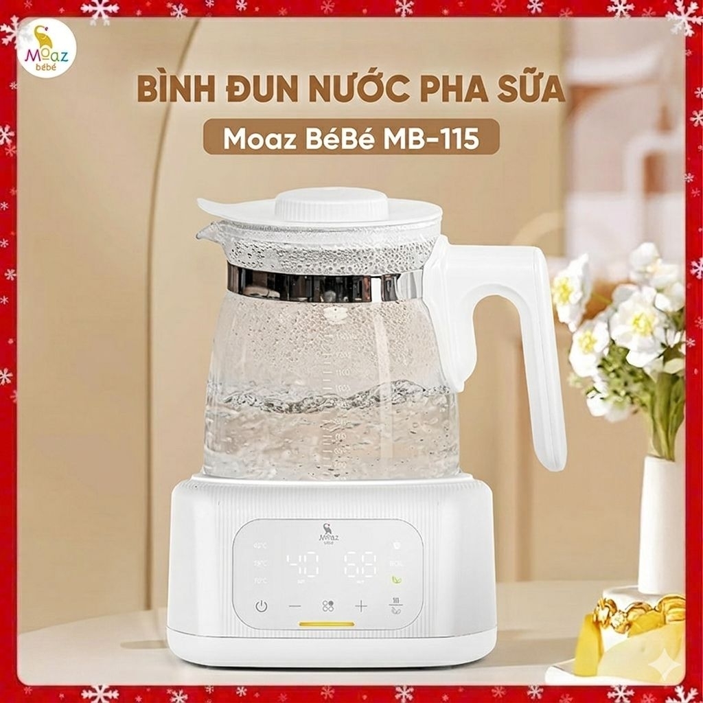 BH 1 năm - Bình đun nước pha sữa Moaz BéBé MB115