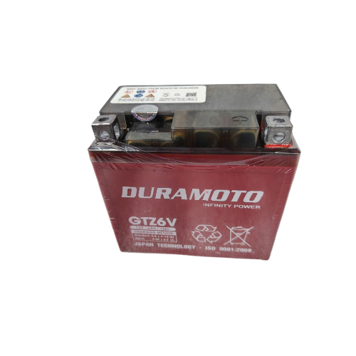Ắc quy xe máy Honda Lead, Vision, SH125/150cc, SH Mode, PCX, Air blade_ Duramoto GTZ6V 12V 6Ah