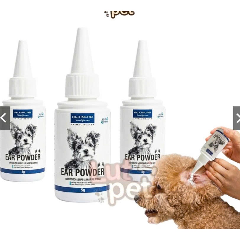 Bột nhổ lông tai cho chó Alkin (tên đầy đủ thường là Alkin Petis Ear Powder)