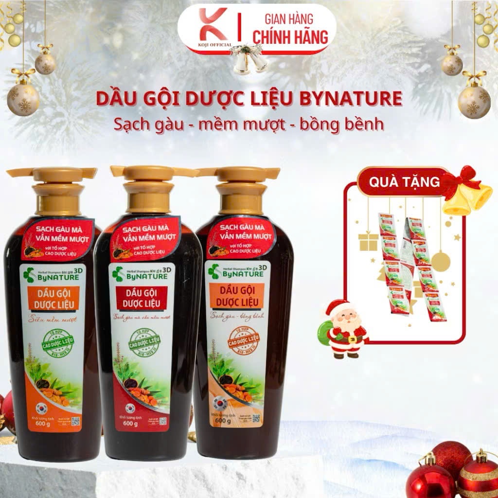 Dầu Gội Dược Liệu ByNature Siêu Mềm Mượt & Bồng Bềnh chai 600ml