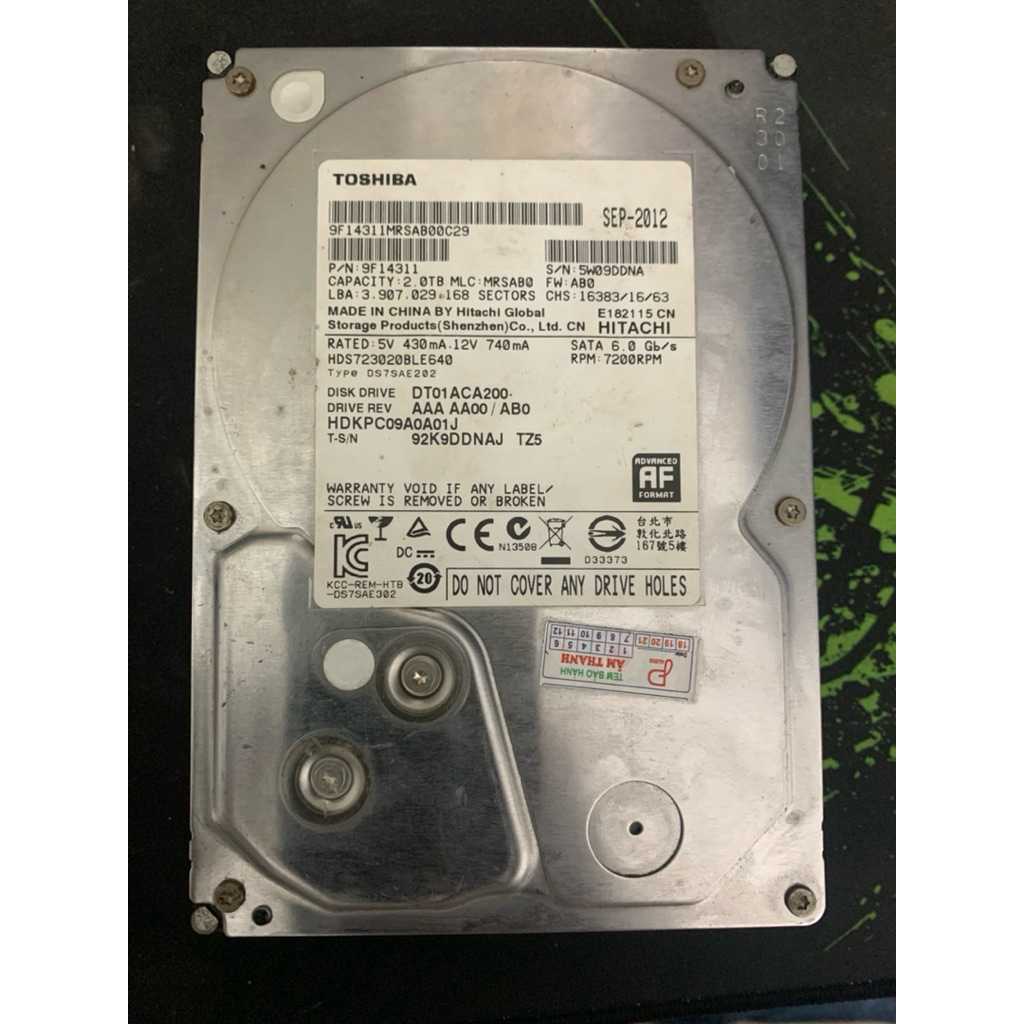 Ổ Cứng HDD 2TB