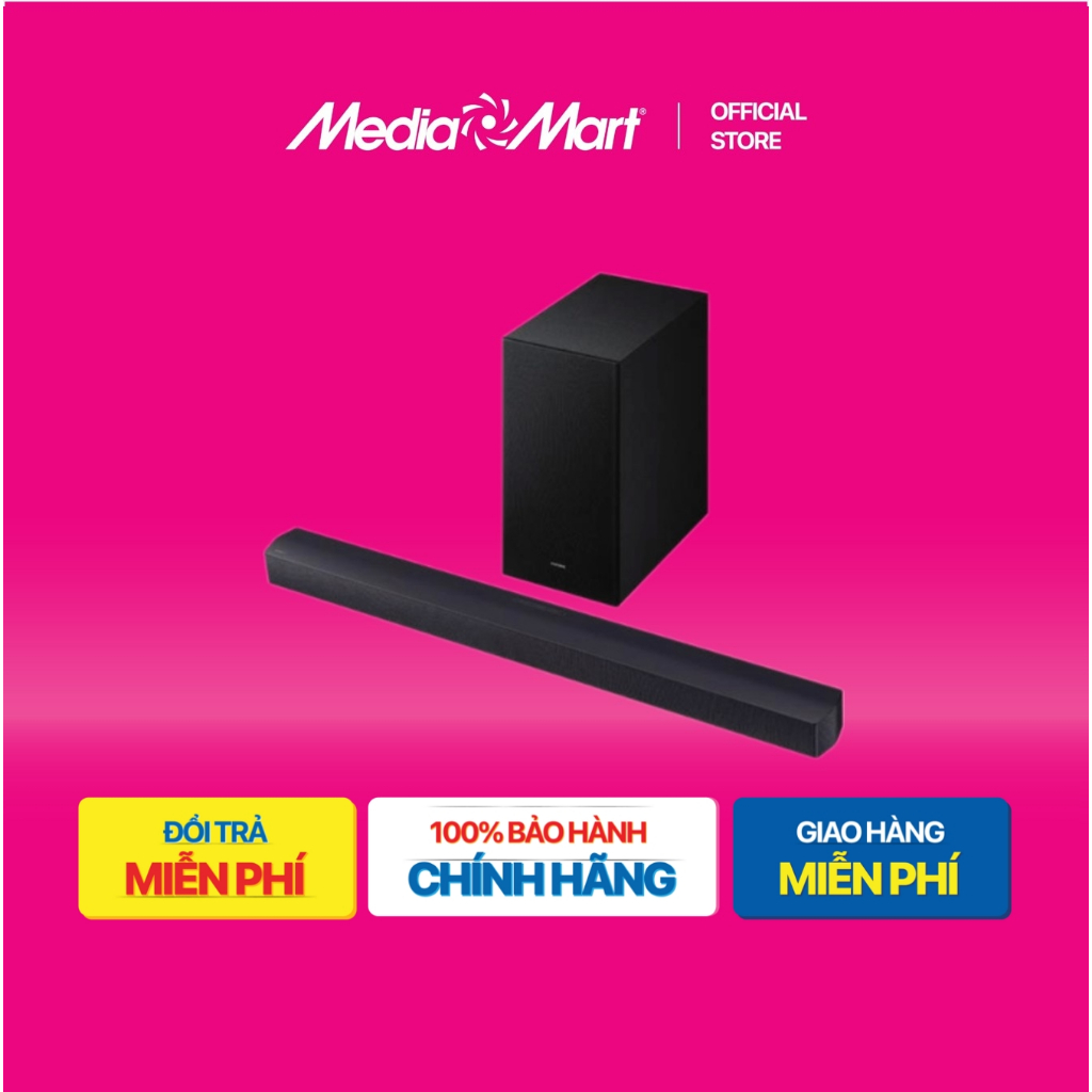 [ Mediamart Mall ] Loa Soundbar Samsung HW-B450F BH chính hãng,Ship 0đ