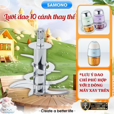 Lưỡi dao thay thế 10 cánh- Phụ kiện cho máy xay mini Samono SW-MC200S/MFC200 loại 0.3L - Vui lòng chat để được tư vấn