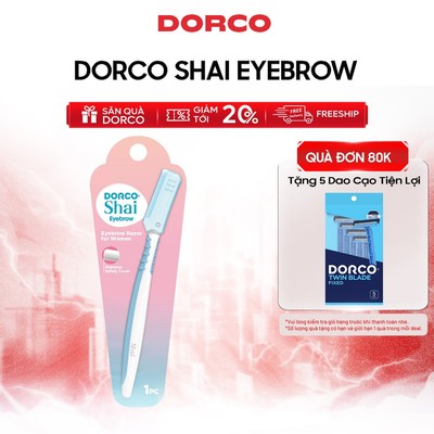 Dao Cạo Chân Mày Dorco Shai Eyebrow - Mỗi Vỉ Gồm 1 Cây Cạo Chân Mày Nữ