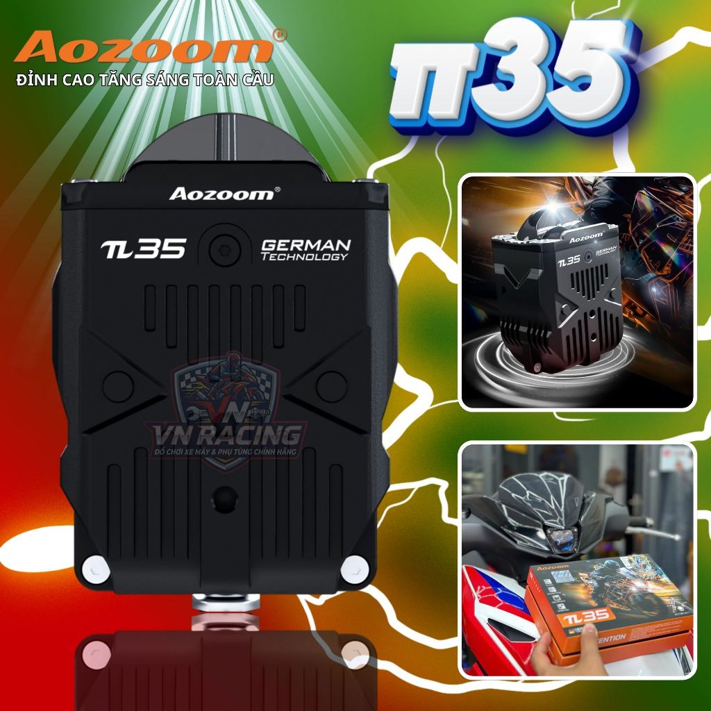 Aozoom Pi35 - Đèn Trợ Sáng Pi35 AOZOOM Công Suất 51W Bảo Hành 24 Tháng