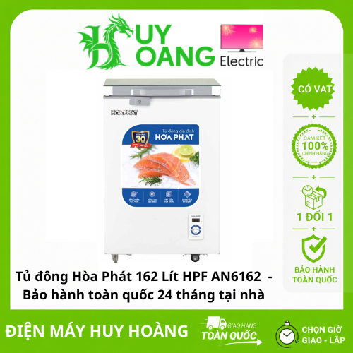 Tủ đông Hòa Phát 162 Lít HPF AN6162  - Bảo hành toàn quốc 24 tháng tại nhà