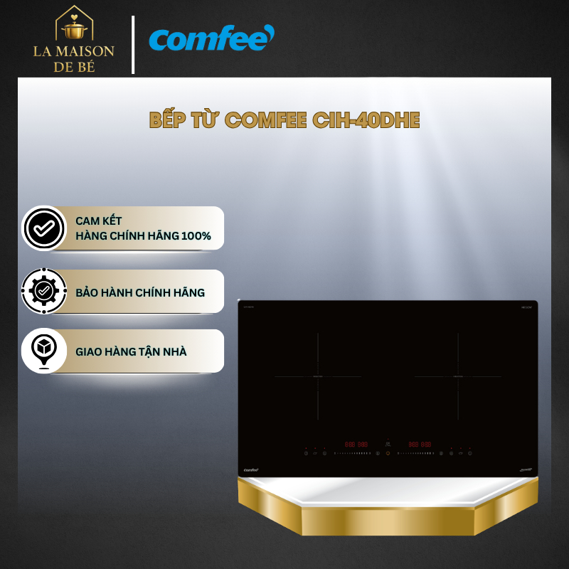 Bếp Từ Comfee CIH-40DHE – 4000W – Khả Năng Gia Nhiệt Liên Tục - Kính Ceramic - Hegon - LMS