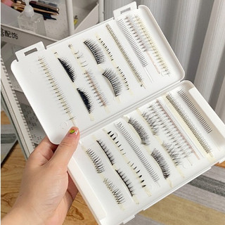 Hộp Nhựa Đựng Mi Giả Màu Trắng Sữa Kích Thước 19x11cm