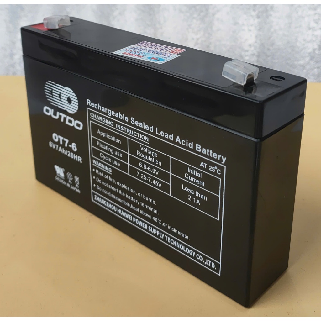 Ắc quy Outdo 6V-7Ah OT7-6 chính hãng uy tín