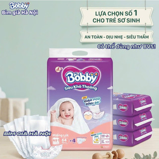 Miếng lót Bobby Newborn 1 64+4 miếng (Dùng như BVS) #huggies #bobby #lót bobby #newborn Bobby #sơ sinh bobby #huggies
