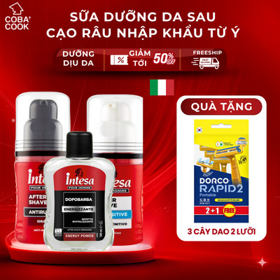 Sữa Dưỡng Da Nam Sau Cạo Intesa 100ml TẶNG Dao Cạo Râu Hàn Quốc