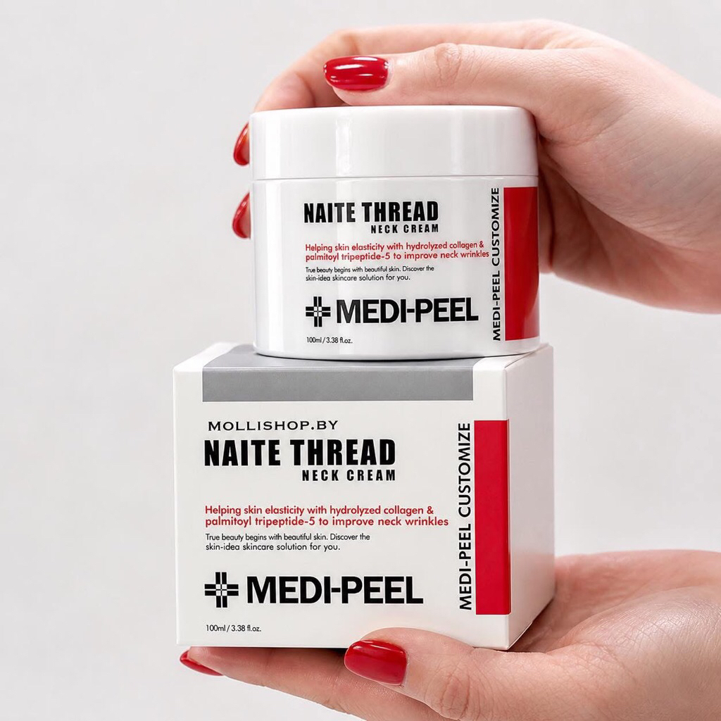 KEM XÓA NHĂN, CHỐNG LÃO HOÁ VÙNG CỔ Medipeel Naite Thread Neck Cream