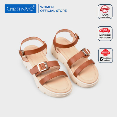 Giày Sandals Nữ Đế Xuồng CHRISTINA-Q XDX167I