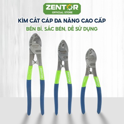 Kìm cắt cáp 6-8-19 inch ZENTOR-Thép CR-V sắc bén, chịu lực, bền bỉ và chống mài mòn - Kéo cắt cáp điện