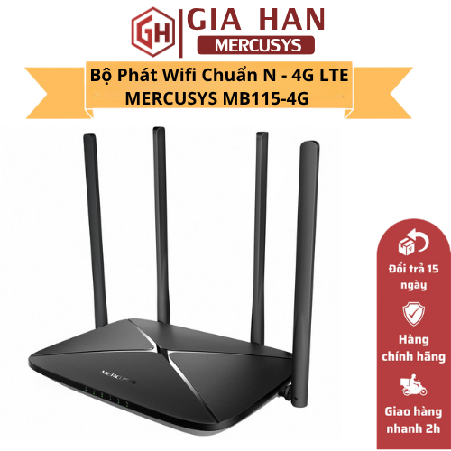 Bộ Phát WiFi 4G LTE Mercusys MB115-4G – Cắm SIM Là Có Mạng, Phát WiFi 300Mbps Ổn Định