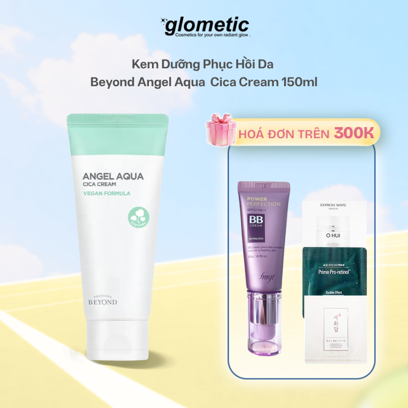 Kem Dưỡng Ẩm Beyond Angle Aqua Cica Cream 150ml - Dành Cho Da Khô, Chất Gel Dịu Nhẹ