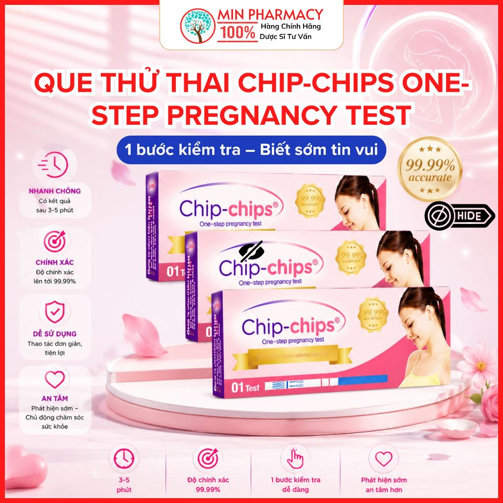 Que thử thai Chip-chips One-step Pregnancy Test - Minpharmacy