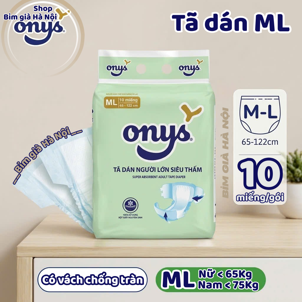 (100miếng) Bỉm già Onys XL10 XL20 và Merzy ML20 XL20 siêu thấm #honey #bỉm honey #tã honey #bỉm già 