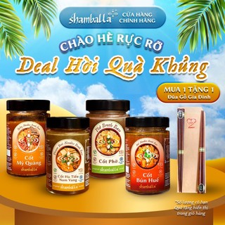 Shamballa Combo “Đặc Sản”: Cốt Phở, Cốt Hủ Tiếu Nam Vang, Cốt Bún Huế, Cốt Mỳ Quảng. Không Bột Ngọt