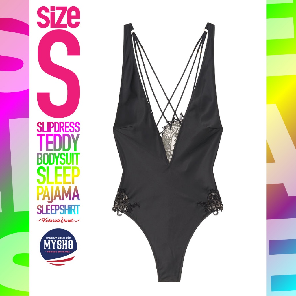 [Size S - 73] Teddy/ Bodysuit VS Dragon Applique (Đồ gợi cảm), Black Dragon