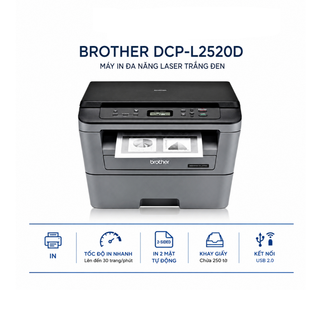 Máy In Laser Đa Năng Brother DCP-L2520D