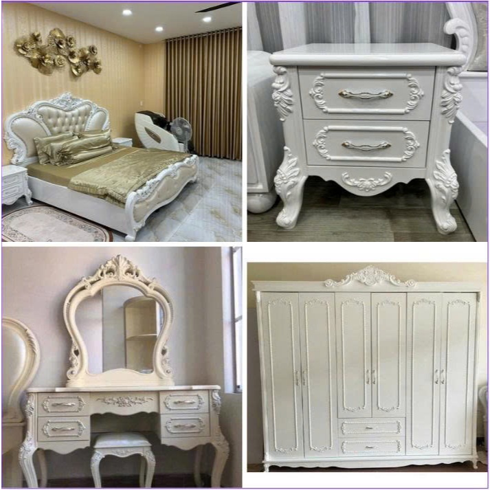 Combo phòng ngủ phong cách tân cổ điển hoàng gia luxury - CB01