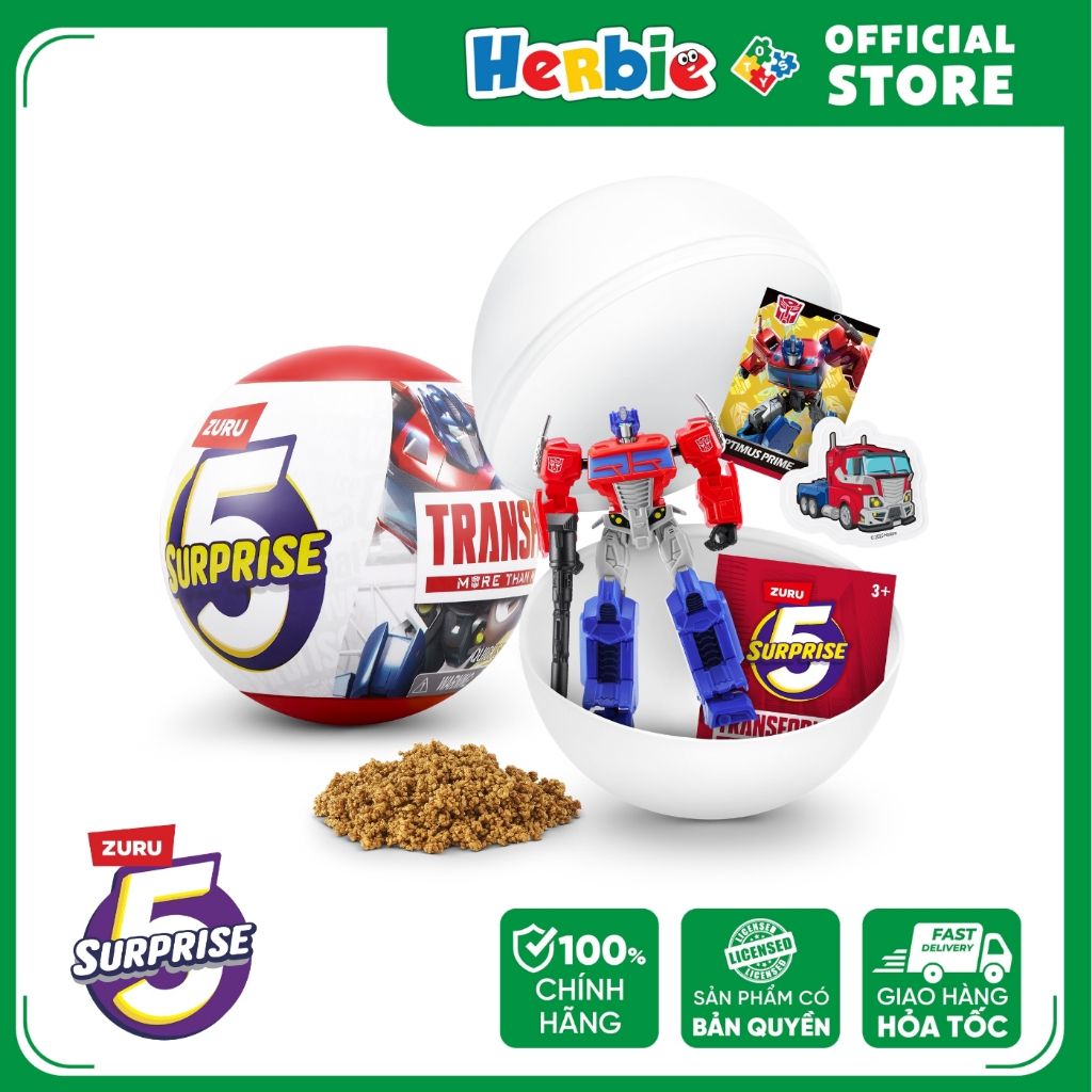 Đồ Chơi Sưu Tầm ZURU TOYS 5 Surprise Transformers 77687 - Herbie Toys